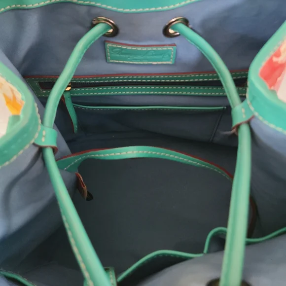 Dooney & Bourke 1975 Signature Paint Splatter Drawstring Bag & Matching Wallet - Picture 15 of 16